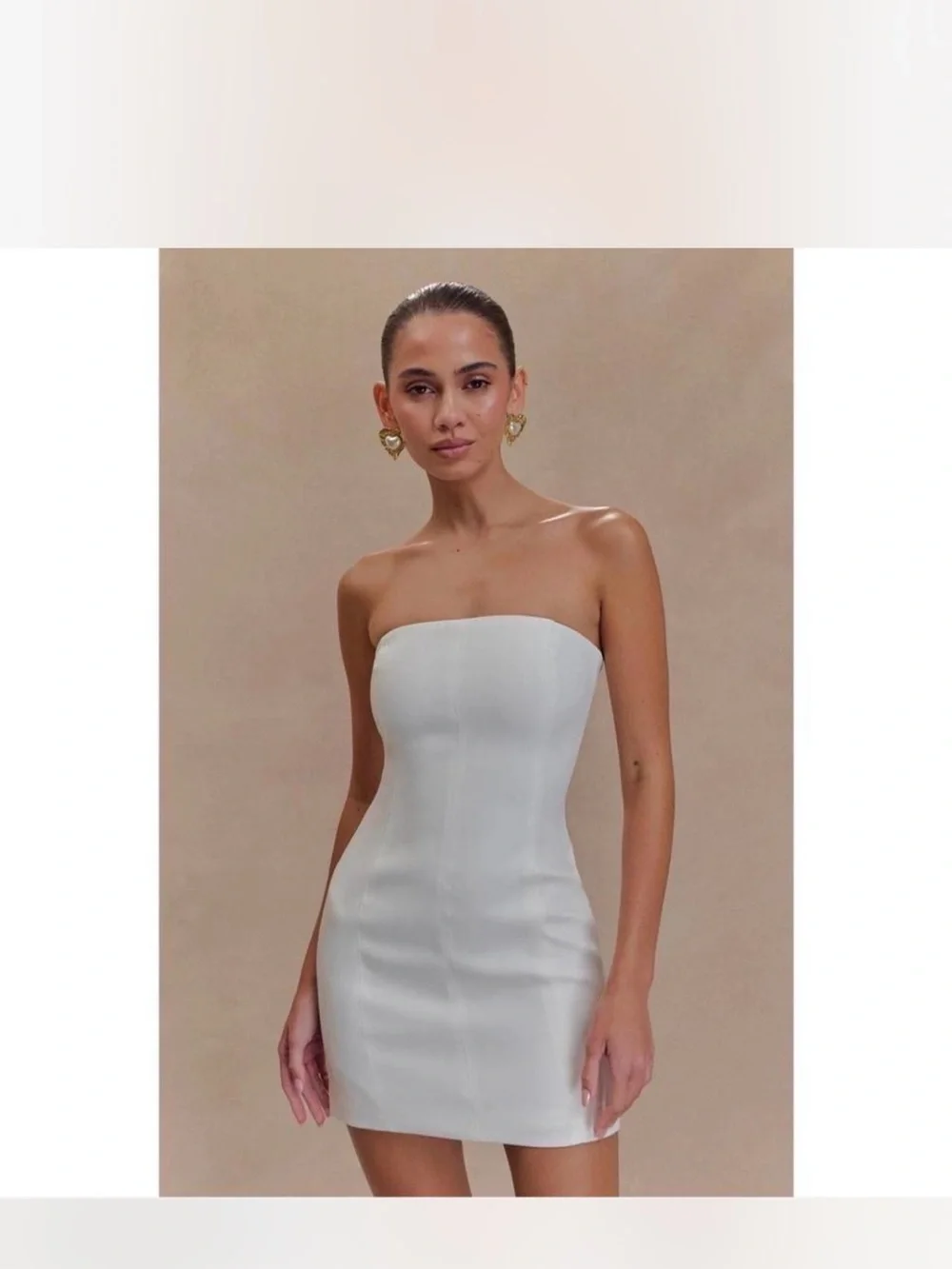 meshki bodycon dress Jocelyn Backless Shapewear Mini Dress / Beige | MESHKI